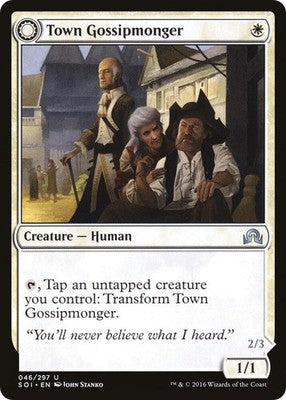 Town Gossipmonger // Incited Rabble SOI 46 NM Magic: The Gathering