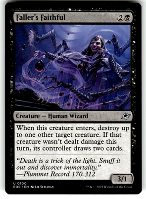 Faller's Faithful Edge of Eternities 100 U Magic: The Gathering Near Mint