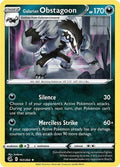 Galarian Obstagoon 161/264 SWSH08: Fusion Strike Reverse Holofoil Pokémon TCG