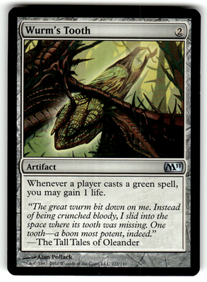 Wurm's Tooth Magic 2011 (M11) 222 U Magic: The Gathering Near Mint