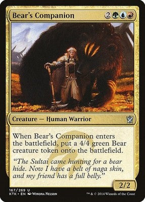 Bear's Companion KTK 167 LP Magic: The Gathering
