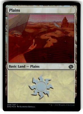 Plains The Brothers' War 268 L Foil Magic: The Gathering Near Mint