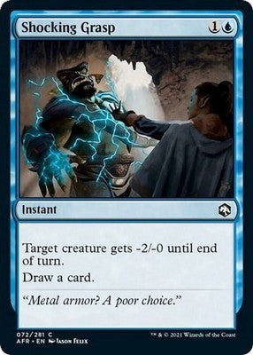 Shocking Grasp AFR 72 Foil NM Magic: The Gathering