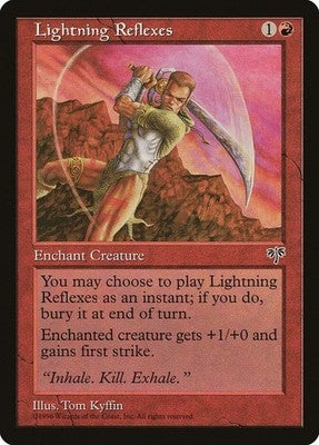 Lightning Reflexes MIR 186 LP Magic: The Gathering