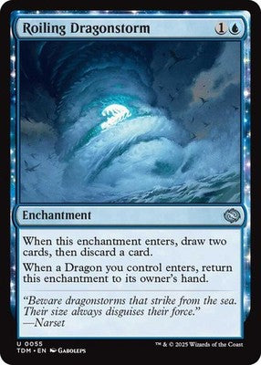 Roiling Dragonstorm TDM 55 NM Magic: The Gathering