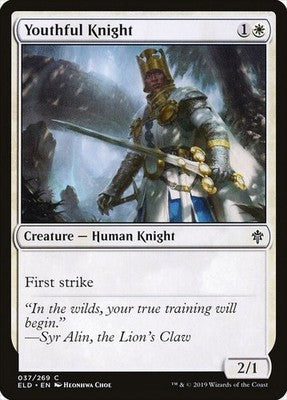 Youthful Knight ELD 37 NM Magic: The Gathering