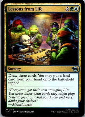 Lessons from Life 0155 Teenage Mutant Ninja Turtles Magic: The Gathering NM