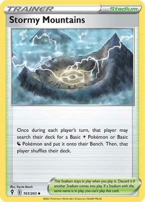 Stormy Mountains 161/203 SWSH07: Evolving Skies Pokémon TCG