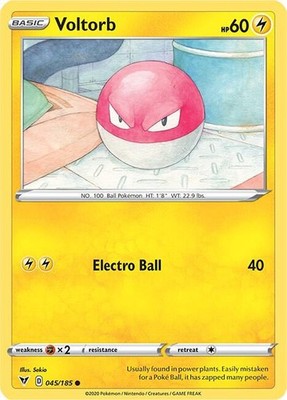 Voltorb 045/185 SWSH04: Vivid Voltage Pokémon TCG