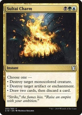 Sultai Charm C19 202 NM Magic: The Gathering