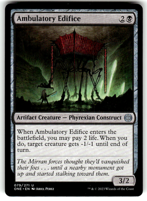 Ambulatory Edifice Phyrexia: All Will Be One 79 U Magic: The Gathering Near Mint