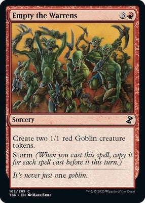 Empty the Warrens TSR 162 NM Magic: The Gathering