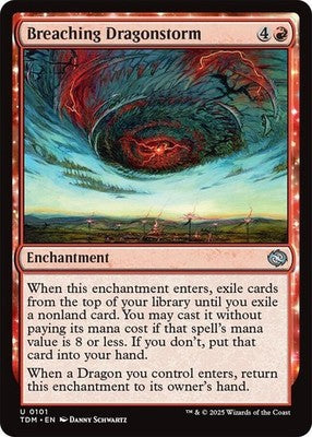 Breaching Dragonstorm TDM 101 NM Magic: The Gathering