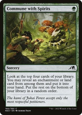 Commune with Spirits NEO 180 NM Magic: The Gathering