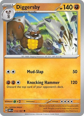 Diggersby 113/197 SV03: Obsidian Flames Pokémon TCG