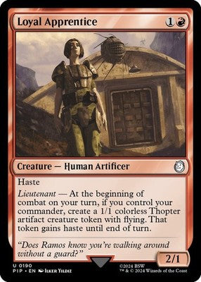 Loyal Apprentice PIP 190 NM Magic: The Gathering