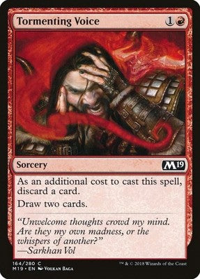 Tormenting Voice M19 164 NM Magic: The Gathering
