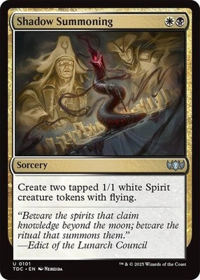 Shadow Summoning TDC 101 NM Magic: The Gathering