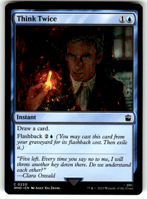 Think Twice Universes Beyond: Doctor Who 220 C Magic: The Gathering Near Mint