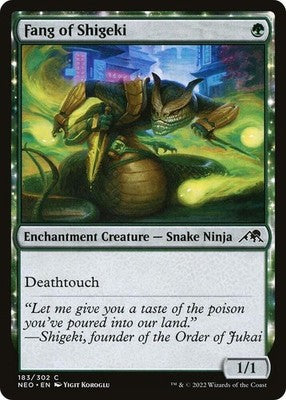 Fang of Shigeki NEO 183 NM Magic: The Gathering