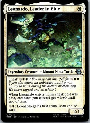 Leonardo, Leader in Blue 0016 Teenage Mutant Ninja Turtles  NM