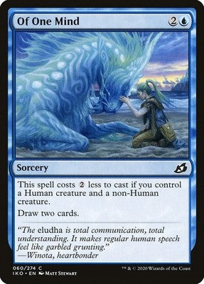 Of One Mind IKO 60 NM Magic: The Gathering