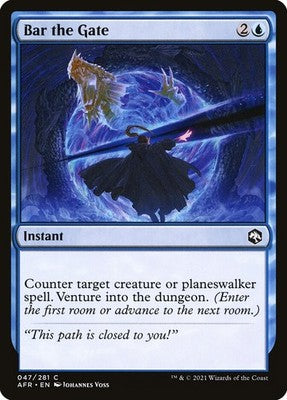 Bar the Gate AFR 47 NM Magic: The Gathering