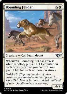 Bounding Felidar OTJ 5 Foil NM Magic: The Gathering