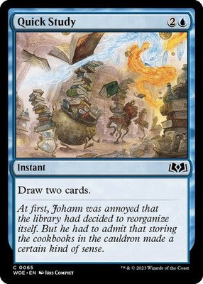 Quick Study WOE 65 Foil NM Magic: The Gathering