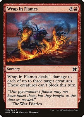 Wrap in Flames MM2 136 NM Magic: The Gathering