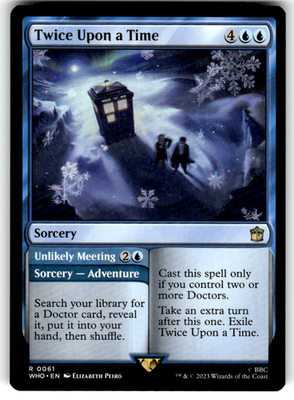 Twice Upon a Time Universes Beyond: Doctor Who 61 R Magic: The Gathering