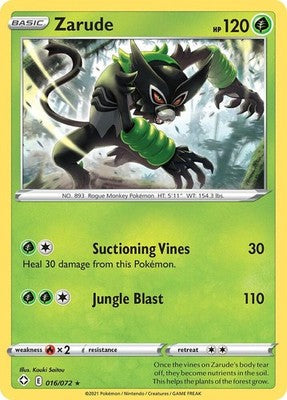 Zarude 016/072 Shining Fates Pokémon TCG