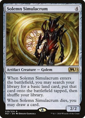 Solemn Simulacrum M21 239 NM Magic: The Gathering