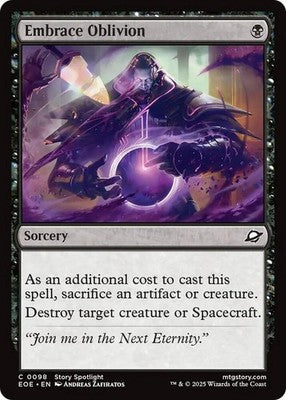 Embrace Oblivion EOE 98 Foil NM Magic: The Gathering