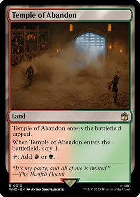 Temple of Abandon WHO 313 NM Magic: The Gathering