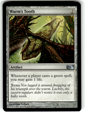 Wurm's Tooth Magic 2012 (M12) 223 U Magic: The Gathering Near Mint