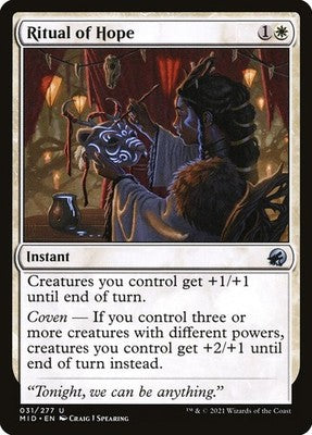 Ritual of Hope MID 31 NM Magic: The Gathering