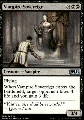 Vampire Sovereign Core Set 2019 125 U Magic: The Gathering Near Mint