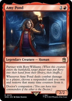 Amy Pond WHO 75 NM Magic: The Gathering
