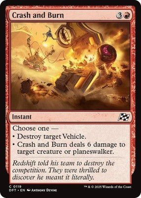 Crash and Burn DFT 119 Foil NM Magic: The Gathering