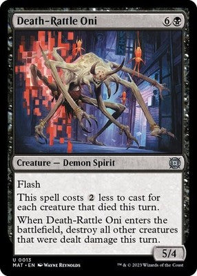 Death-Rattle Oni MAT 13 NM Magic: The Gathering