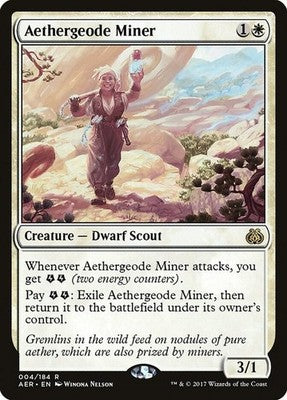 Aethergeode Miner AER 4 NM Magic: The Gathering