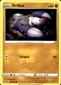 Drilbur Fusion Strike 147/264 Common Pokémon — English Lightly Played