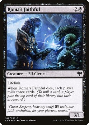 Koma's Faithful KHM 102 NM Magic: The Gathering