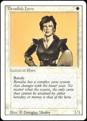 Benalish Hero Revised Edition C Magic: The Gathering Lightly Played