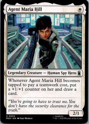 Agent Maria Hill 2 Uncommon Marvel Super Heroes Magic: The Gathering Near Mint