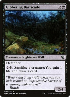 Gibbering Barricade DMU 95 NM Magic: The Gathering