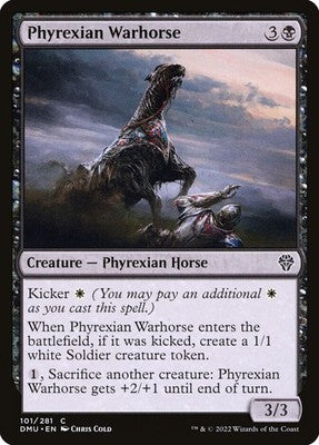 Phyrexian Warhorse DMU 101 NM Magic: The Gathering