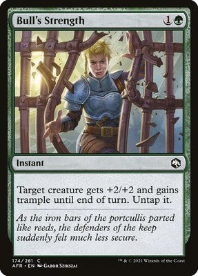 Bull's Strength AFR 174 NM Magic: The Gathering