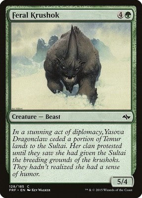 Feral Krushok FRF 128 NM Magic: The Gathering